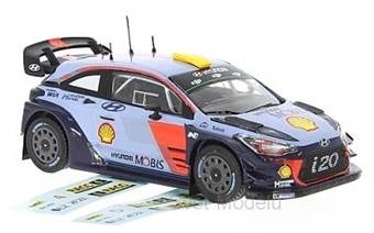 HYUNDAI I20 WRC 2017 RALLY SPAIN WITH TWO DECALS FOR NUMBER 4 AND 5
