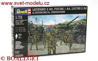 Leopard 2 A5, Fuchs 1 A4, Luchs 2 A2 & Deutsche Pz. Grenadiere
