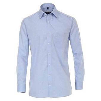 Pánská košile Casa Moda Comfort Fit modrá dlouhý rukáv vel. 48 - 56 (4XL - 7XL)