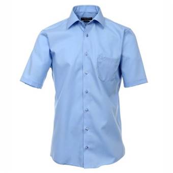 Pánská košile Casa Moda Comfort Fit světle modrá krátký rukáv vel. 49 - 56 (4XL - 7XL)