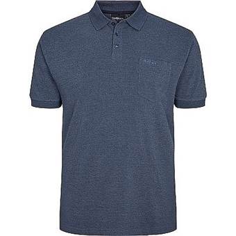 Pánské tričko s límečkem - polokošile modrošedá NORTH 56°4 krátký rukáv  6XL - 8XL