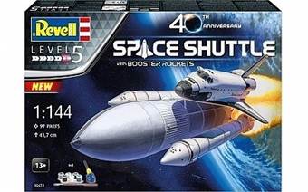 REVELL 05674 SPACE SHUTTLE WITH BOOSTER ROCKETS 40 TH ANNIVERSARY STARTER SET