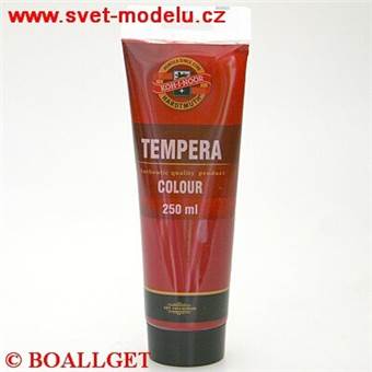 Temperová barva 250 ml sráž alizarinová (červená) tuba KOH-I-NOOR