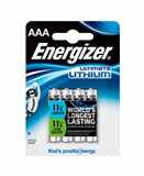 Baterie Energizer Ultimate Lithium AAA,  LR03,  mikrotužková,  1, 5V,  blistr 4 ks