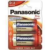 Baterie Panasonic PRO POWER D,  LR20,  velké mono,  AM1,  XL,  BA3030,  MN1300,  813,  E95,  LR20N,  13A,  1, 5V,  blistr 2 ks