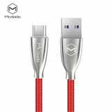 Mcdodo USB C kabel Excellence serie (Huawei Super charge),  5A,  1, 5m,  červený