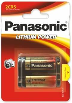 Baterie Panasonic 2CR5, EL2CR5, DL245, KL2CR5, EL2CR5BP, RL2CR5, DL345, 5032LC, 245, 6V, blistr 1ks