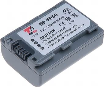 Baterie T6 Power NP-FP50, NP-FP30, šedá