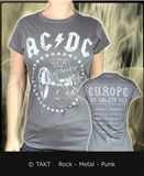Dámské tričko AC/ DC - For Those About To Rock šedé