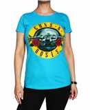 Dámské tričko Guns N Roses - Classic Bullet Logo - modré