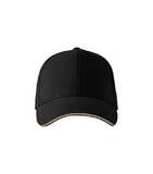 Kšiltovka,  čepice unisex černá - Sandwich 6P 306