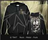 Mikina se zipem In Flames - Anchor Skull Sepia