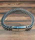 Náramek na ruku - metal braided