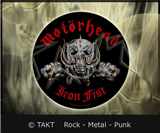 Nášivka kulatá Motorhead - Iron Fist