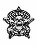 Nášivka motorkářská - Live Free Ride Free