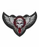 Nášivka Motorkařská Vampire Skull 2 Wings
