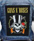 Nášivka na bundu Guns N Roses - Skull & Guns