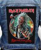 Nášivka na bundu Iron Maiden - Run For Your Lives