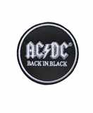 Nášivka - nažehlovačka AC/ DC - Back In Black