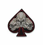 Nášivka s lebkami – Pikový symbol smrti
