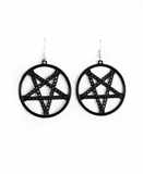 Náušnice Pentagram 06 - řetěz