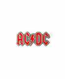 Odznak AC/ DC - Logo červené
