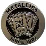 Odznak Metallica - Plaing Card 30th Anniversary