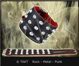 Pás na ruku kužele malé 3 řady červený podklad