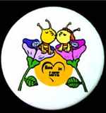 Placka se špendlíkem střední Bee In Love