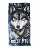 Plážový ručník - Forest Wolf