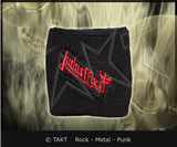 Potítko na ruku /  zápěstí - Judas Priest - Logo červené