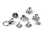Sedlárský nýt šroubovací s kroužkem prumer 8 mm - stríbrný