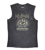 Tricko bez rukávu Def Leppard - Diamond Star Halos - šedé