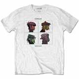 Tričko Gorillaz - Demon Days - bílé