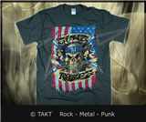 Tričko Guns N Roses - American Flag šedé