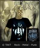 Tričko Marilyn Manson - Striped Face - Us Tour