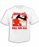 Tričko Metallica - Killem All 5 bílé