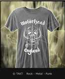 Tričko Motorhead - England 3 šedé