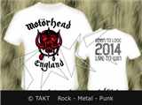 Tričko Motorhead - England bílé
