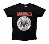 Tričko Ramones - Hey Ho Red Block Text /  Premium Carbon