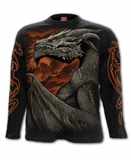 Tričko s dlouhým rukávem Majestic Draco - All Print - Spiral Direct
