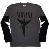 Tričko s dlouhým rukávem Nirvana - In Utero - šedo /  černé