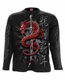 Tričko s dlouhým rukávem Oriental Dragon - All Print