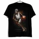 Tričko s lebkou Basketbalový kostlivec