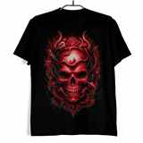 Tričko s lebkou Crimson Horns