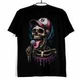 Tričko s lebkou - Kostlivec s lízátkem