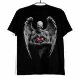 Tričko s lebkou - Srdce anděla smrti