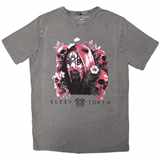 Tricko Sleep Token - Skulls & Flowers - šedé