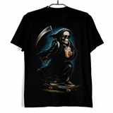 Tricko Smrtka na skateboardu