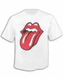 Tričko The Rolling Stones - Classic Tongue - bílé